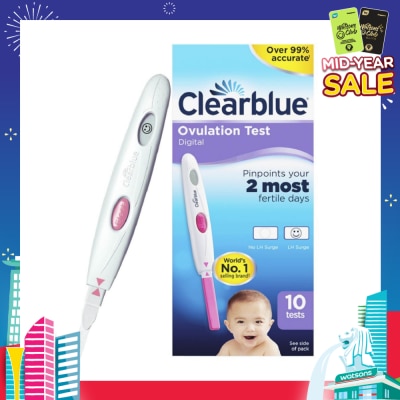 CLEARBLUE Digital Ovulation Test (Over 99% Accurate) 10s