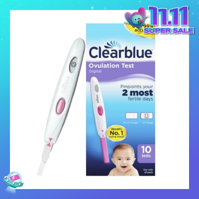 CLEARBLUE Digital Ovulation Test (Over 99% Accurate) 10s