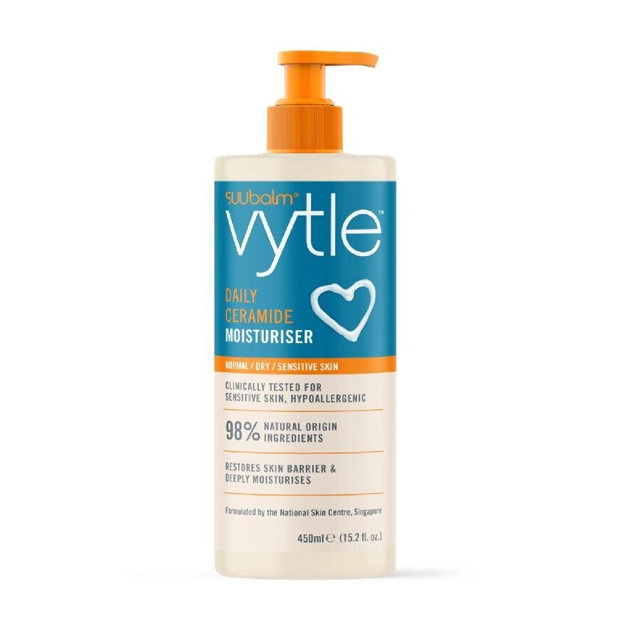 VYTLE Daily Ceramide Moisturiser 450ml | Derma Skin Care | Watsons