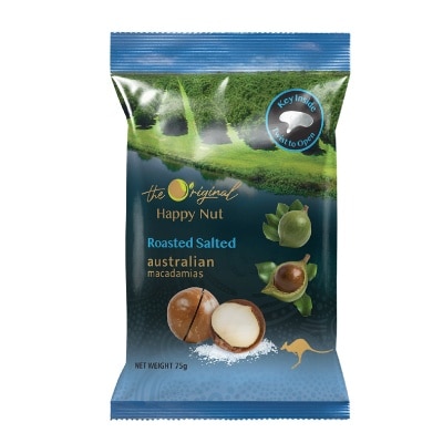 HAPPY NUT - Roasted Salted Macadamia Nuts 75g image