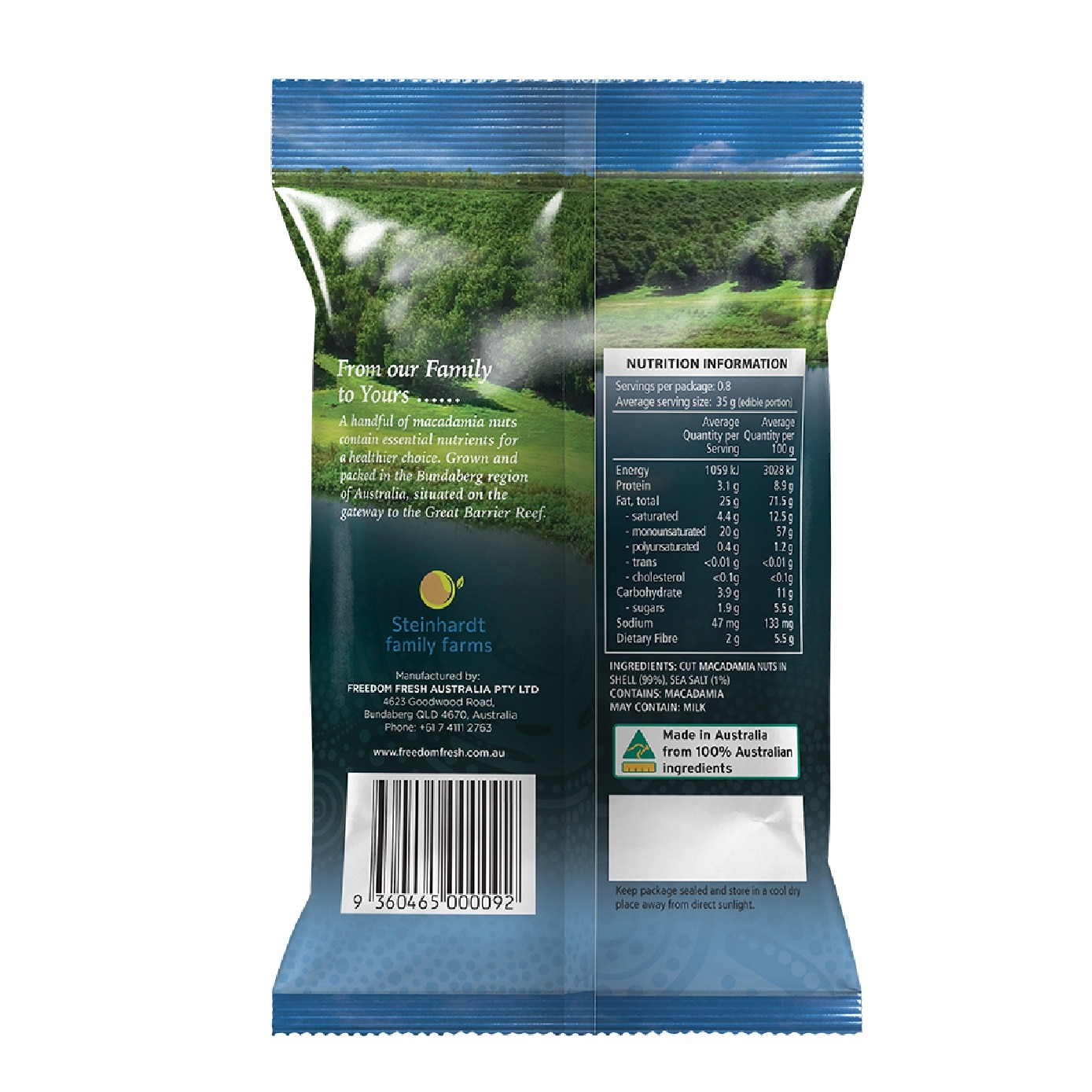 Roasted Salted Macadamia Nuts 75g image