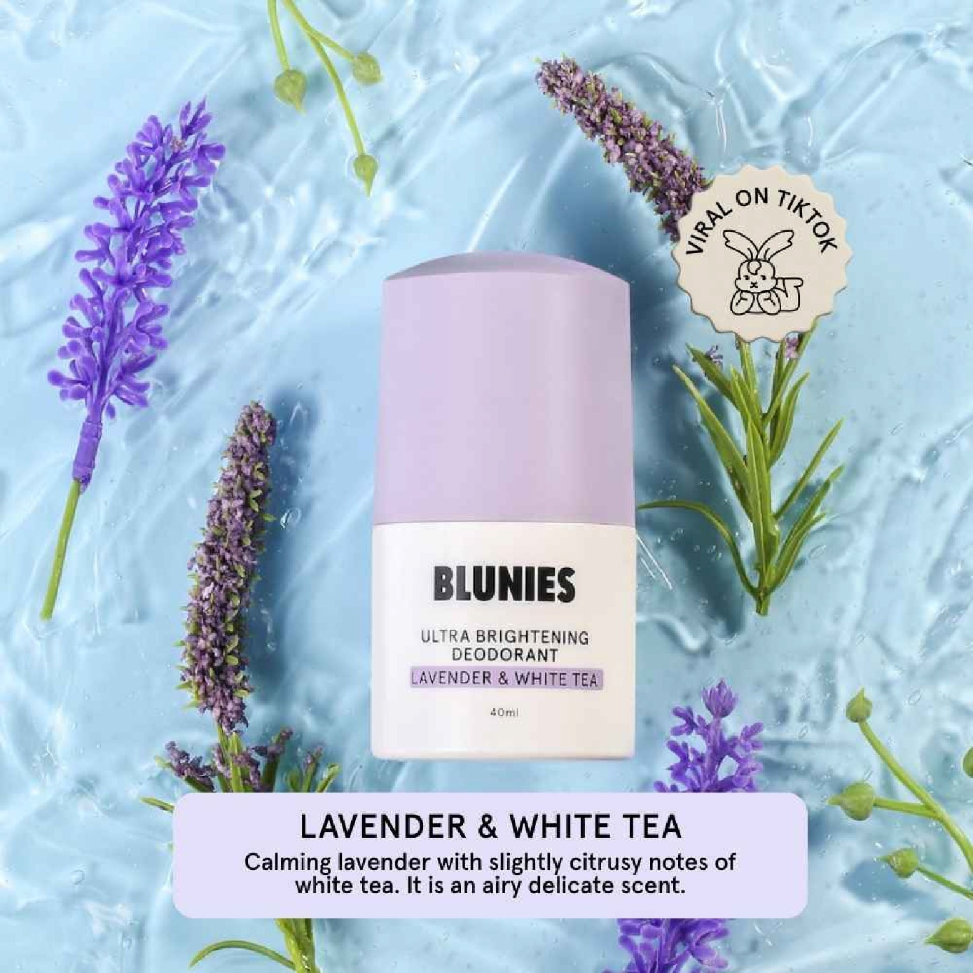 Ultra Brightening Lavender & White Tea Deodorant 40ml
