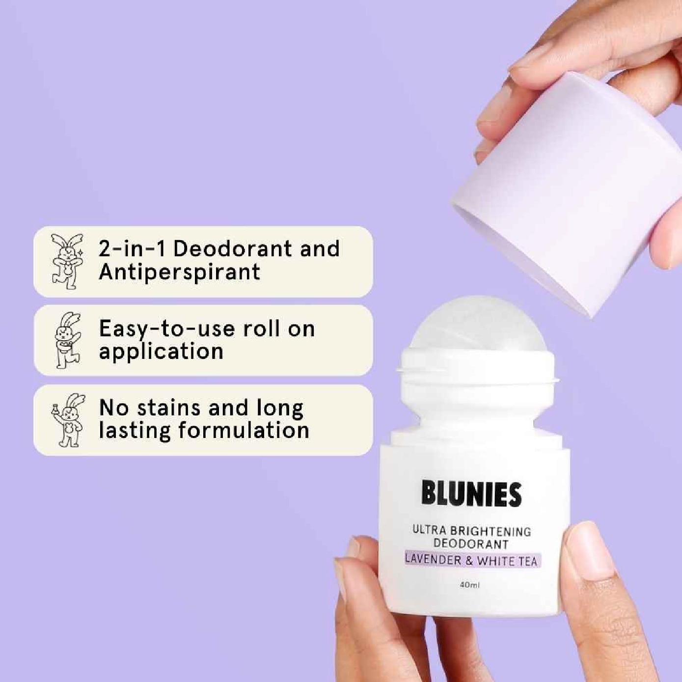 Ultra Brightening Lavender & White Tea Deodorant 40ml