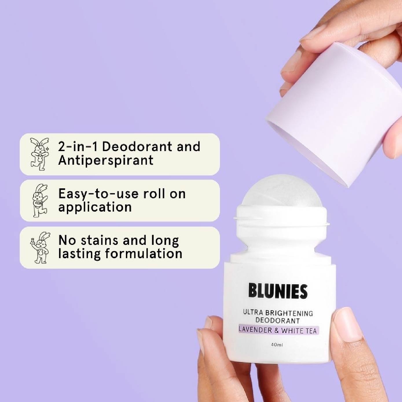 Ultra Brightening Lavender & White Tea Deodorant 40ml image