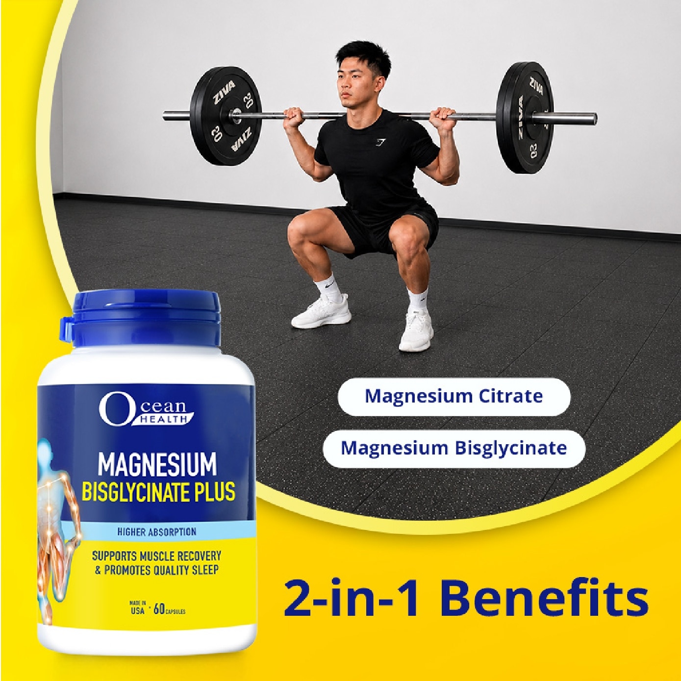 Magnesium Bisglycinate Plus Health Supplement 60s image