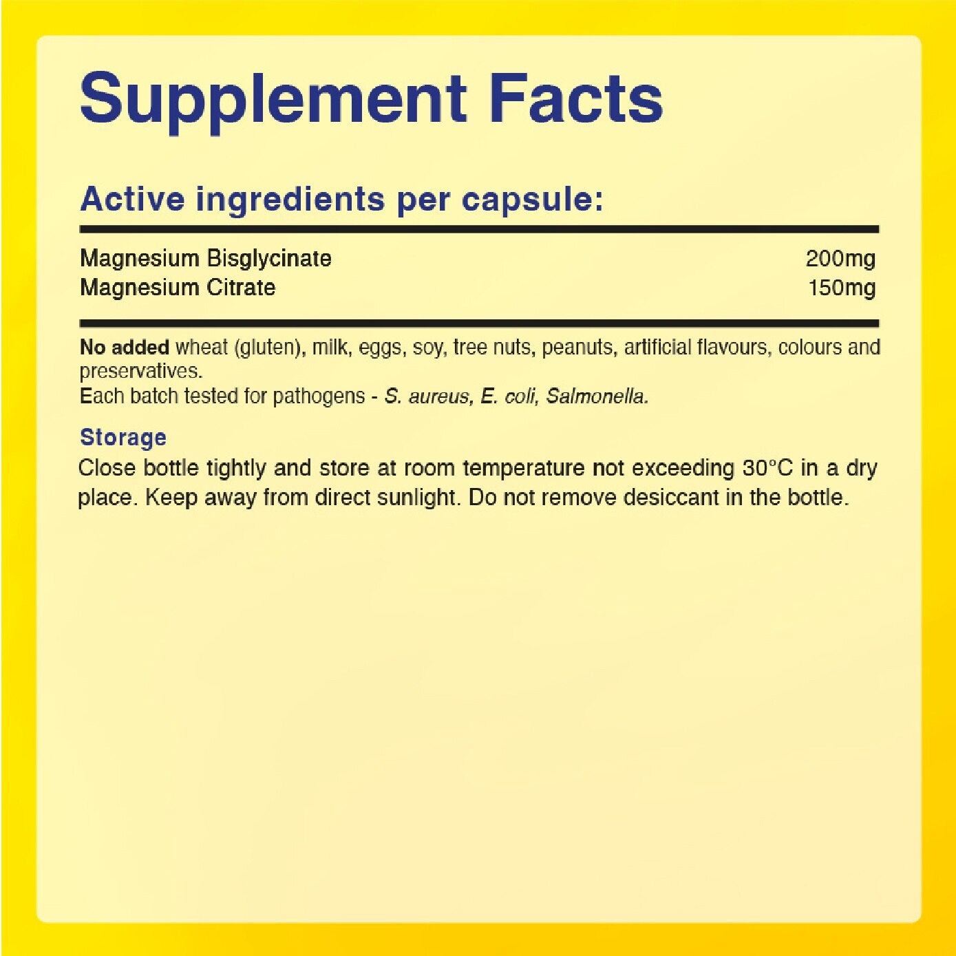 Magnesium Bisglycinate Plus Health Supplement 60s image