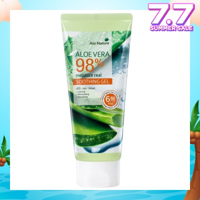 ALO NATURA Aloe Vera 98% Moisture Real Soothing Gel (Calming, Moisturising & Norishing) 150ml