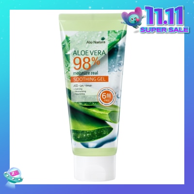 ALO NATURA Aloe Vera 98% Moisture Real Soothing Gel (Calming, Moisturising & Norishing) 150ml