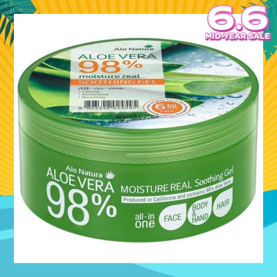 ALO NATURA Aloe Vera 98% Moisture Real Soothing Gel (Calming, Moisturising & Norishing) 300ml