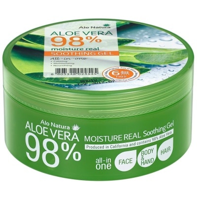 ALO NATURA Aloe Vera 98% Moisture Real Soothing Gel (Calming, Moisturising & Norishing) 300ml