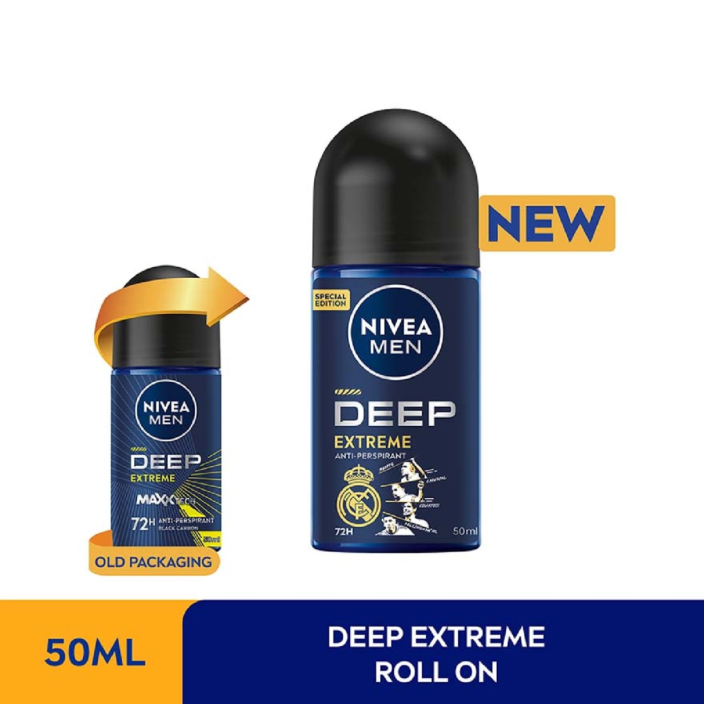 MEN Deep Extreme Deodorant Roll On 50ml