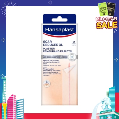 HANSAPLAST Transparent Scar Reducer XL Plaster (Suitable For Old & New Scars) 21s