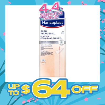 HANSAPLAST - Transparent Scar Reducer XL Plaster (Suitable For Old & New Scars) 21s