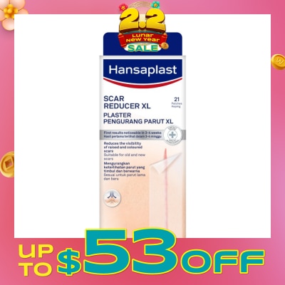 HANSAPLAST Transparent Scar Reducer XL Plaster (Suitable For Old & New Scars) 21s