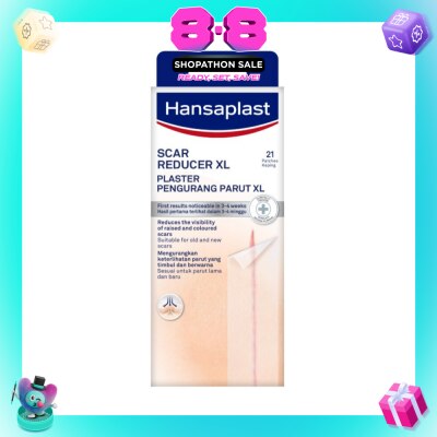 HANSAPLAST - Transparent Scar Reducer XL Plaster (Suitable For Old & New Scars) 21s