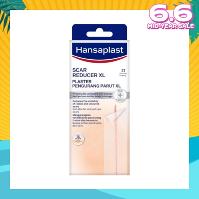 HANSAPLAST Transparent Scar Reducer XL Plaster (Suitable For Old & New Scars) 21s