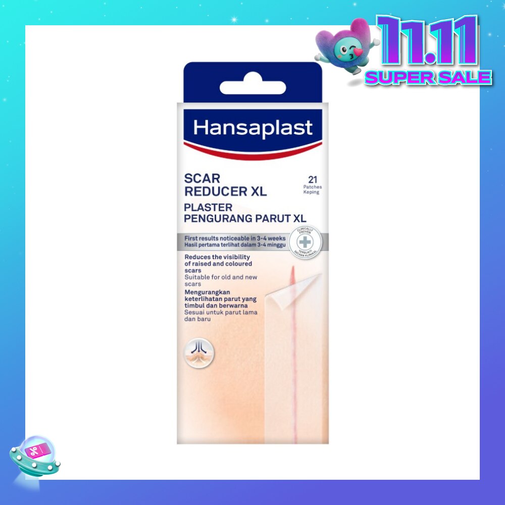 Transparent Scar Reducer XL Plaster (Suitable For Old & New Scars) 21s