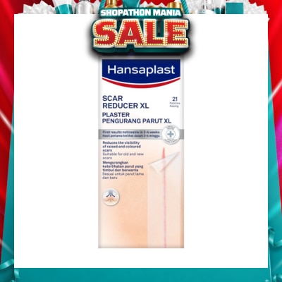 HANSAPLAST - Transparent Scar Reducer XL Plaster (Suitable For Old & New Scars) 21s