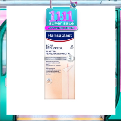 HANSAPLAST Transparent Scar Reducer XL Plaster (Suitable For Old & New Scars) 21s image