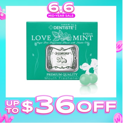DENTISTE - Love Mint Sugar Free Peppermint Flavour with Mastic Oil Mouth Freshener 20s