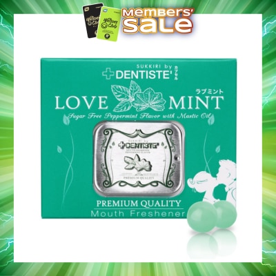 DENTISTE - Love Mint Sugar Free Peppermint Flavour with Mastic Oil Mouth Freshener 20s