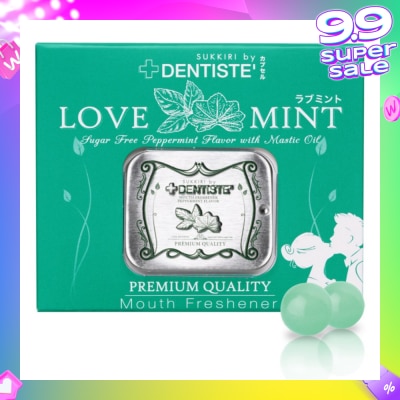 DENTISTE Love Mint Sugar Free Peppermint Flavour with Mastic Oil Mouth Freshener 20s