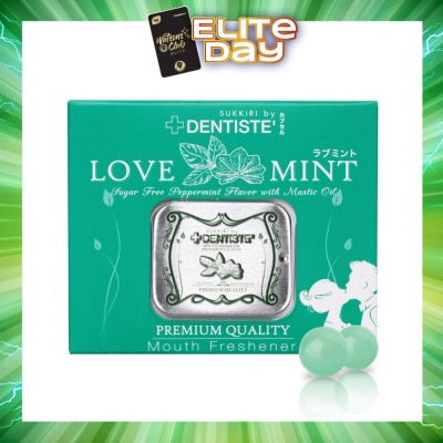 DENTISTE - Love Mint Sugar Free Peppermint Flavour with Mastic Oil Mouth Freshener 20s