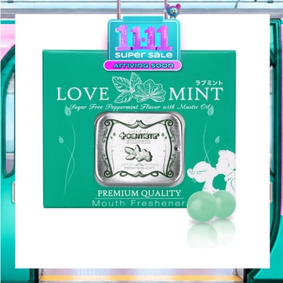 DENTISTE Love Mint Sugar Free Peppermint Flavour with Mastic Oil Mouth Freshener 20s image