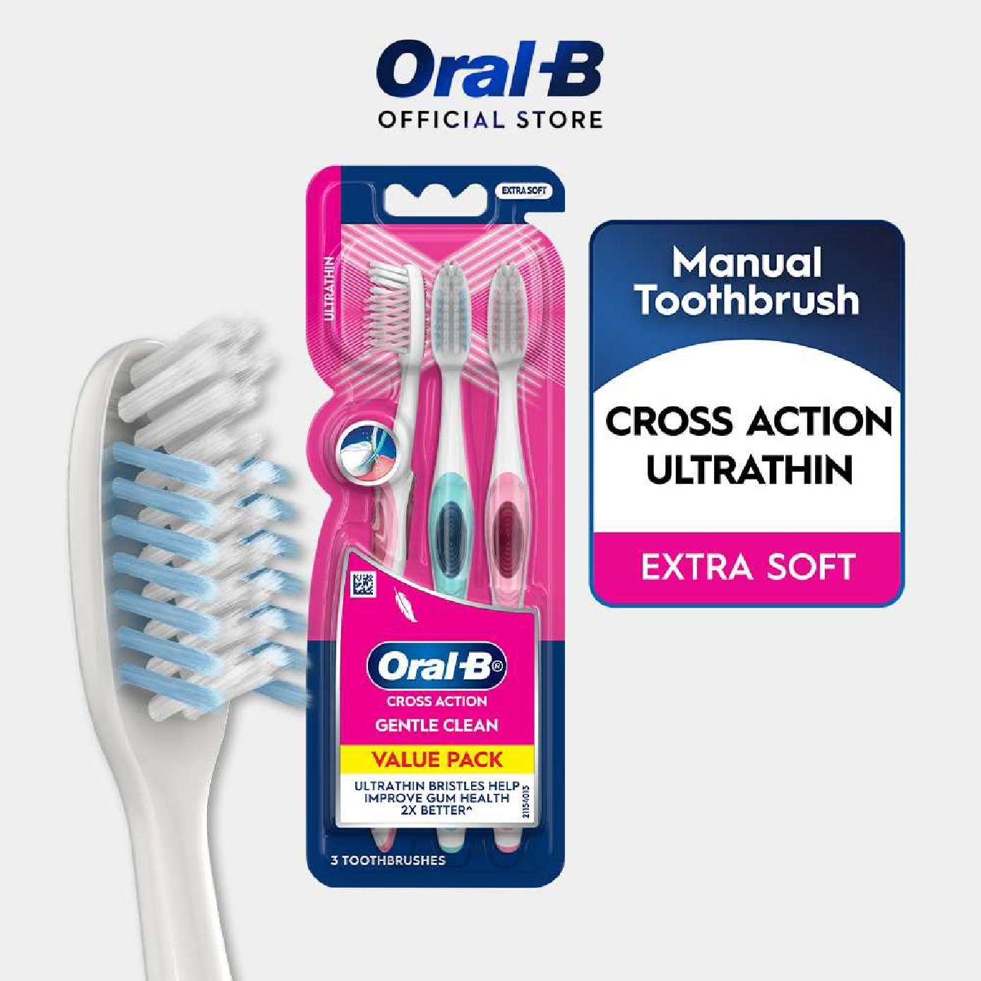 Crisscross Ultrathin Toothbrush 3 Pieces