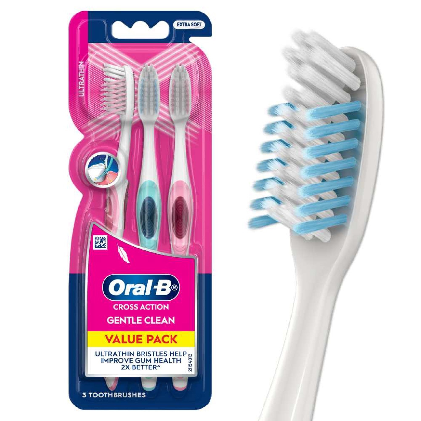 Crisscross Ultrathin Toothbrush 3 Pieces