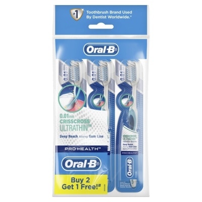 ORAL-B Crisscross Ultrathin Toothbrush 3 Pieces