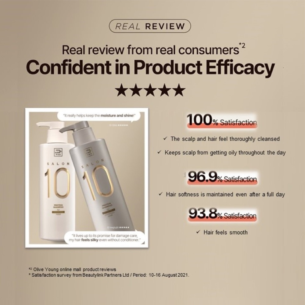 Salon 10 Protein Shampoo For Extremely Damaged Hair 500ml