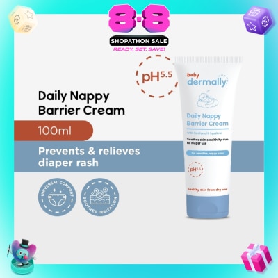 DERMALLY - Baby Daily Nappy Barrier Cream 100ml