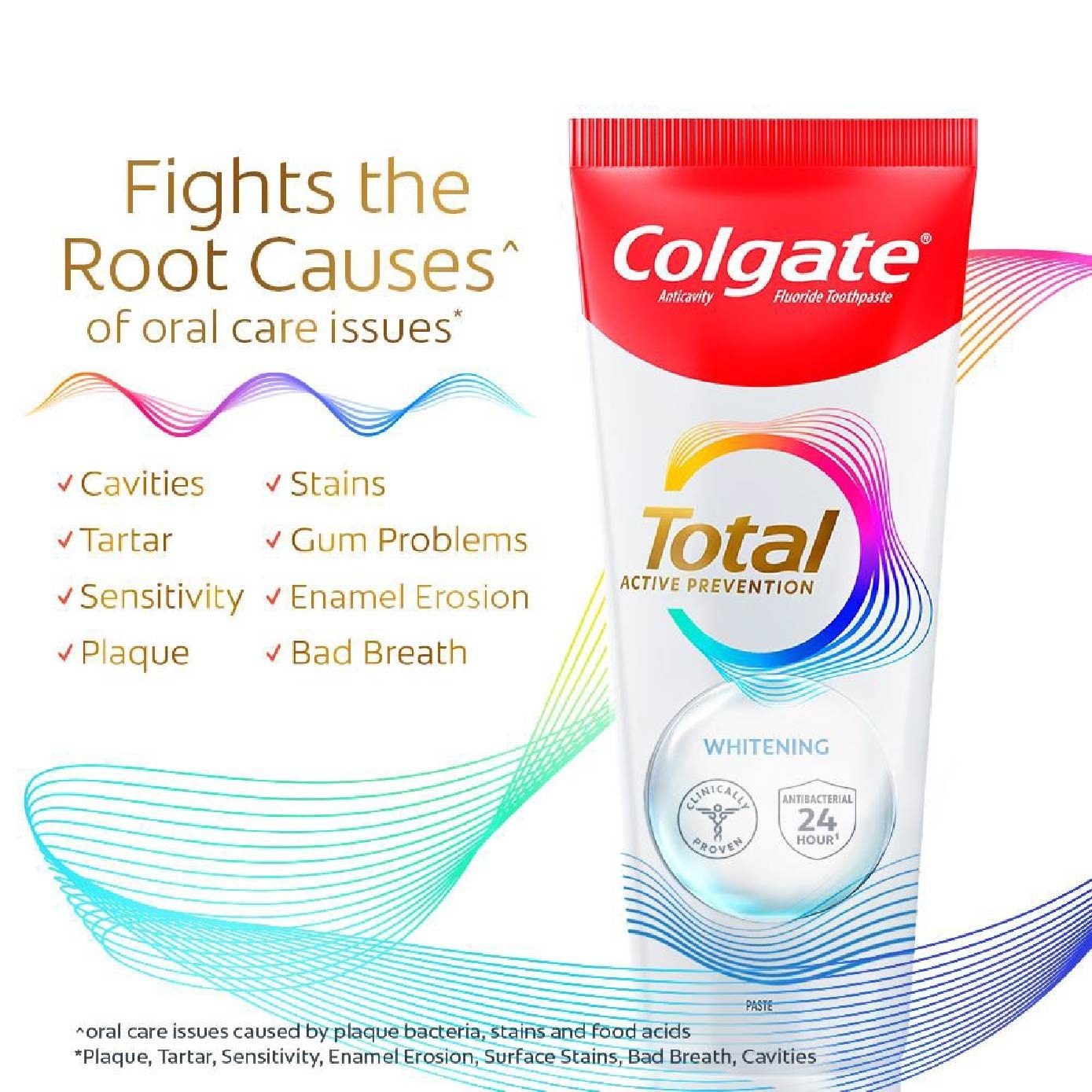 Total Active Prevention Toothpaste Whitening 150g