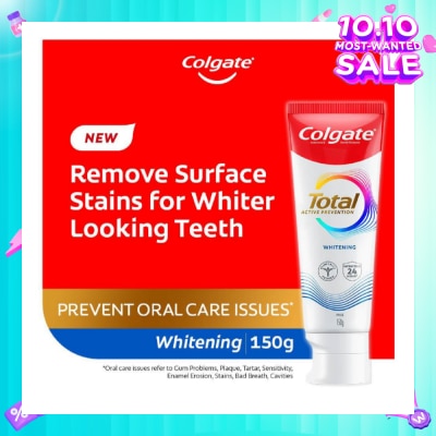 COLGATE Total Active Prevention Toothpaste Whitening 150g