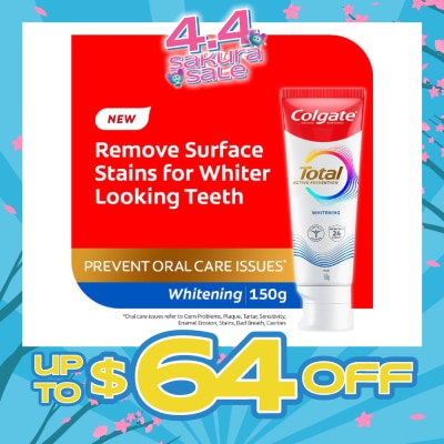 COLGATE - Total Active Prevention Toothpaste Whitening 150g