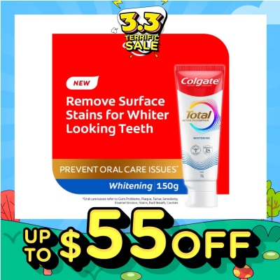 COLGATE Total Active Prevention Toothpaste Whitening 150g