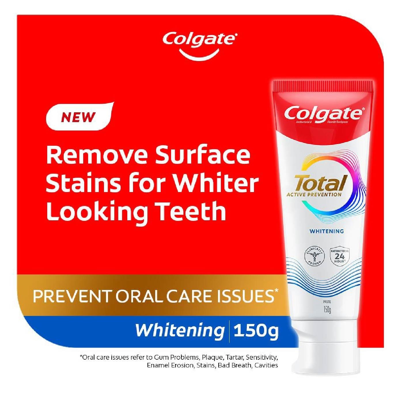 Total Active Prevention Toothpaste Whitening 150g