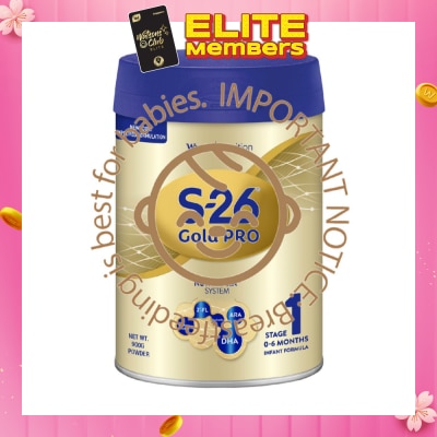 WYETH S26 Gold Stage 1 Infant Formula 900g (Expiry: Jun`2026)