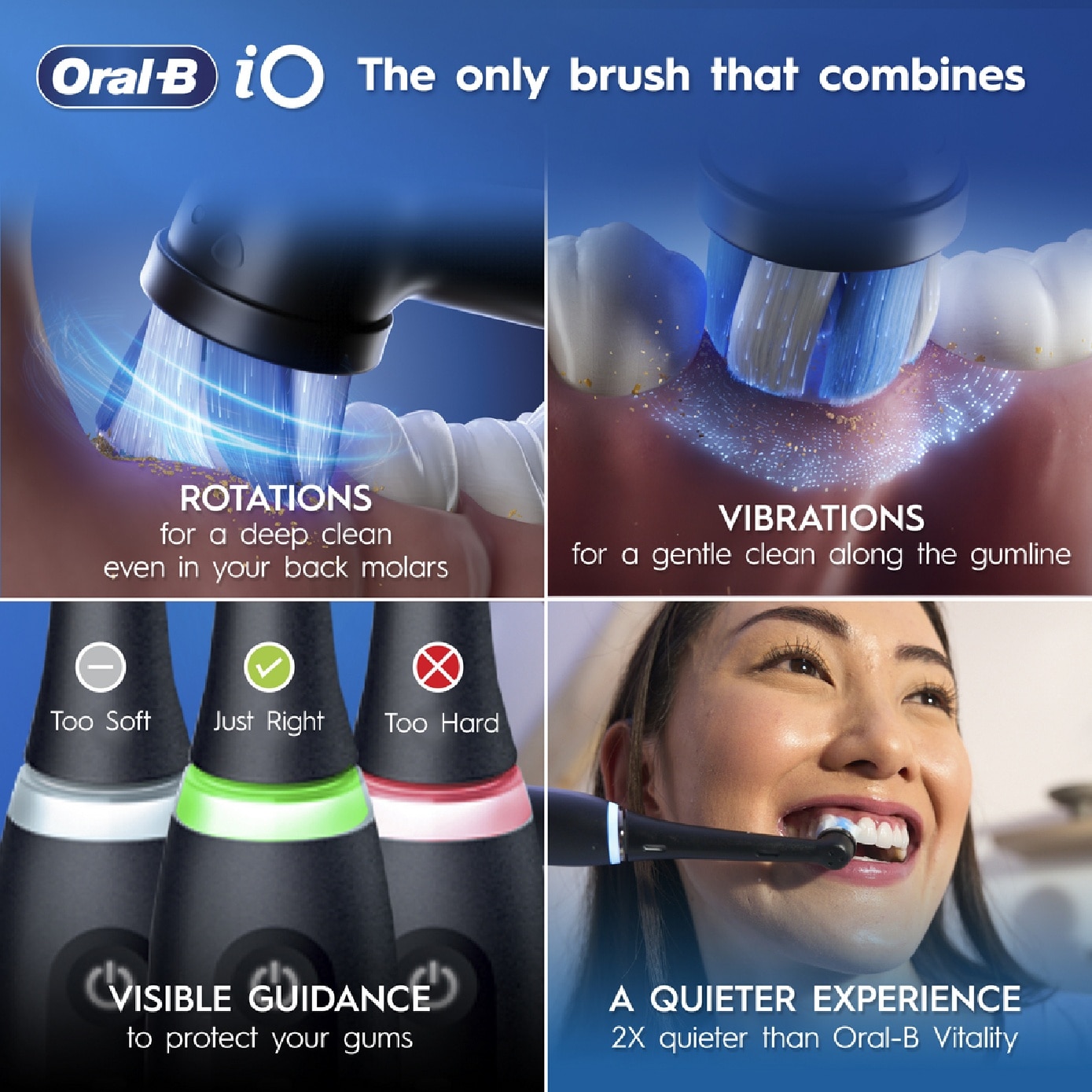 iO Series 6 Electric Toothbrush Black Lava (with 2 Refill Heads, Charger & Travel Case) 1s image