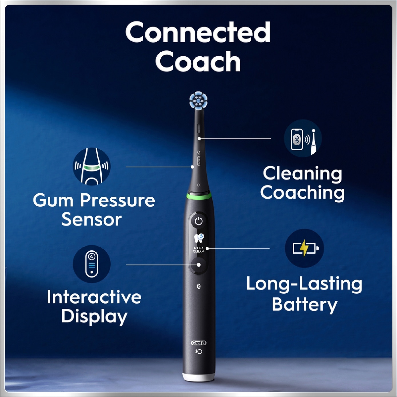 iO Series 6 Electric Toothbrush Black Lava (with 2 Refill Heads, Charger & Travel Case) 1s image