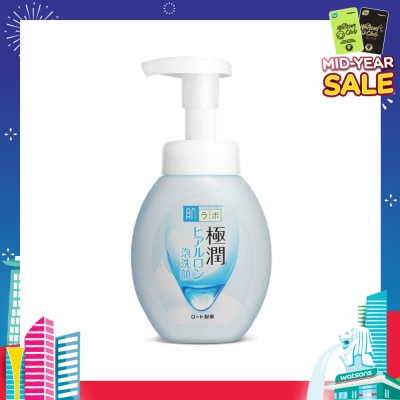 HADA LABO Hydrating Foaming Wash (Hydrating Wash With Hyaluronic Acid + Suitable For Dry Skin) 160ml