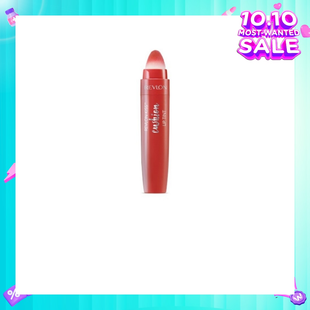 REVLON Kiss Cushion Lip Tint 250 High End Coral 5.5ML (Expiry: Dec`2025)