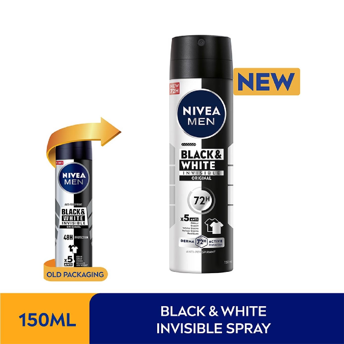 Deodorant Black White (Power) Spray 150ml