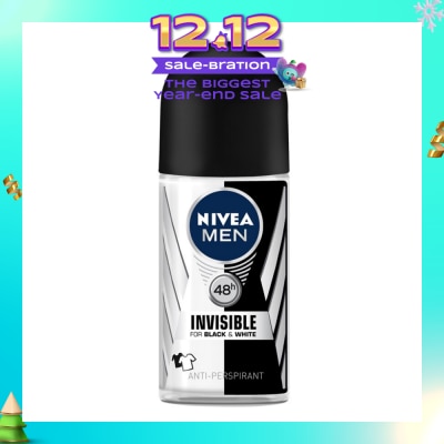 NIVEA Deo (M) Roll-on Invisible Black White (Power) 50ml