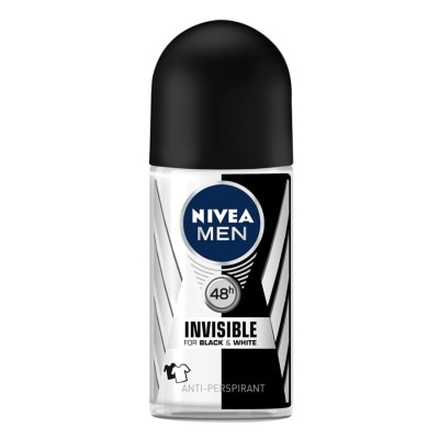 NIVEA Anti-Perspirant Invisible Long Lasting 48Hr Black and White Deodorant 50ml