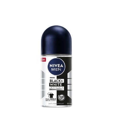 NIVEA - Deo (M) Roll-on Invisible Black White (Power) 50ml