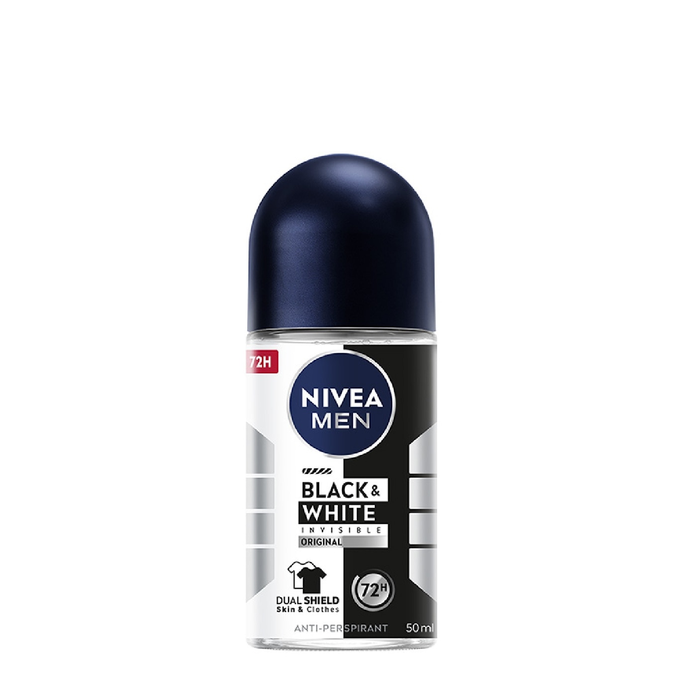 Deo (M) Roll-on Invisible Black White (Power) 50ml