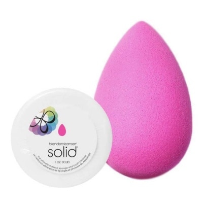 BEAUTY BLENDER SINGLE(PINK) + MINI SOLID