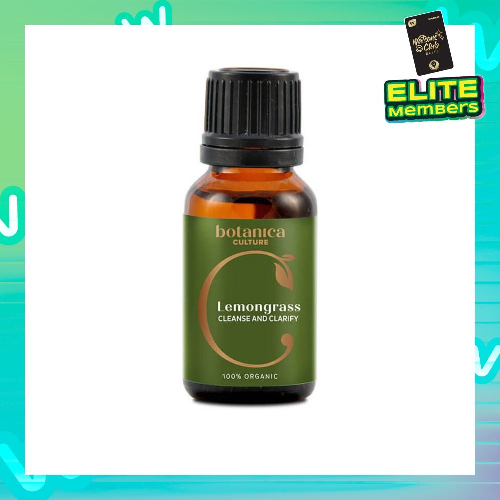 Organic Lemongrass Essential Oil 15ml